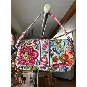 Vera Bradley Wristlet Floral Pattern Zippered Pouch Cosmetic Bag cottagecore